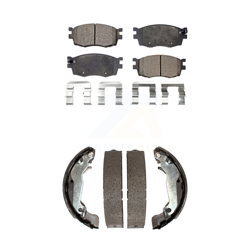 Kit de plaquettes de frein semi-métalliques avant et arrière, pour Hyundai Accent jusqu'à 09 30 0