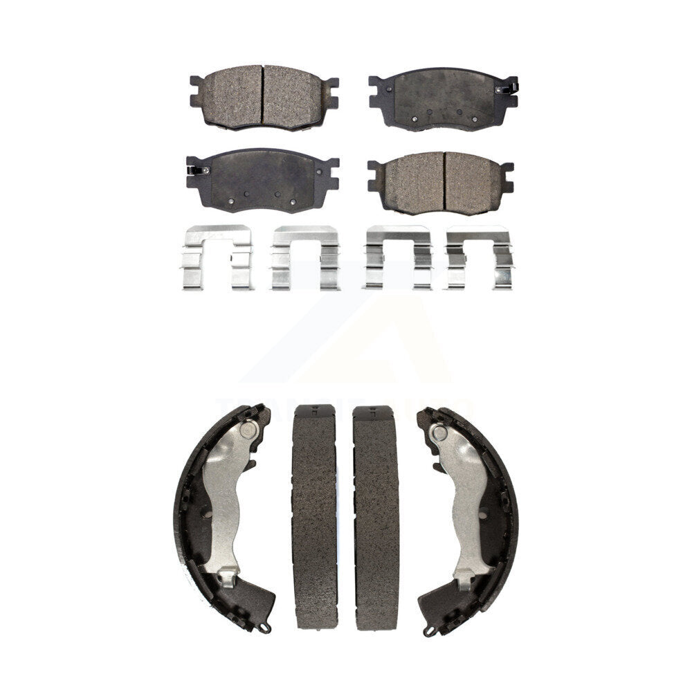 Kit de plaquettes de frein semi-métalliques avant et arrière, pour Hyundai Accent Kia Ri