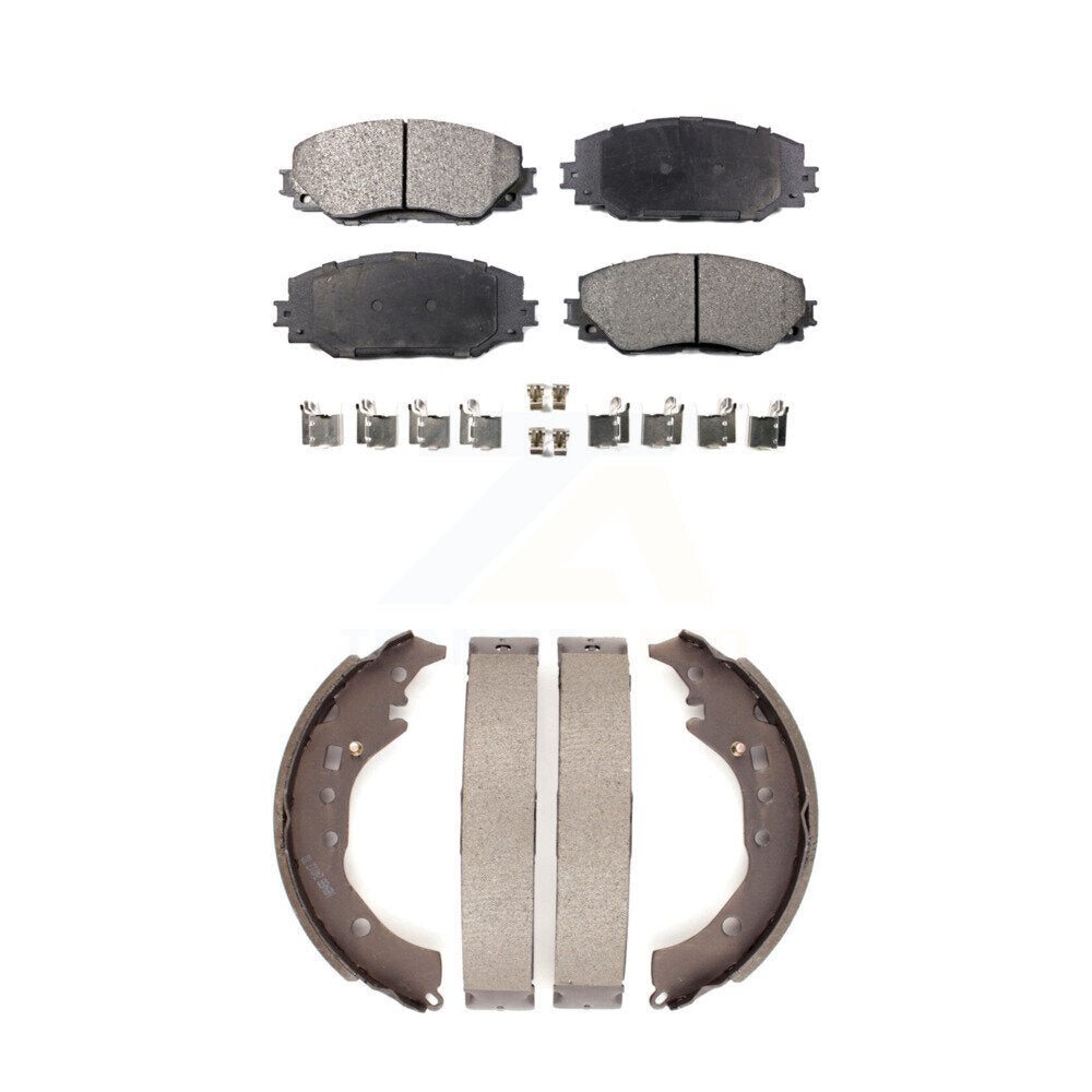Kit de plaquettes de frein et chaussures de tambour semi-métalliques avant et arrière, pour Toyota Corolla Scion x