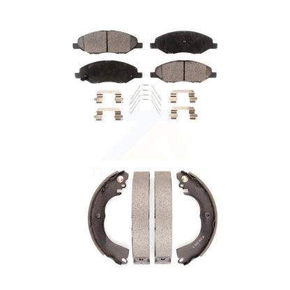 Kit de plaquettes de frein et de chaussures de tambour semi-métalliques avant et arrière, pour Nissan Versa 1.6 09-11