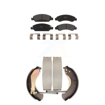 Kit de plaquettes de frein et chaussures de tambour semi-métalliques avant et arrière, pour Chevrolet GMC Silverad