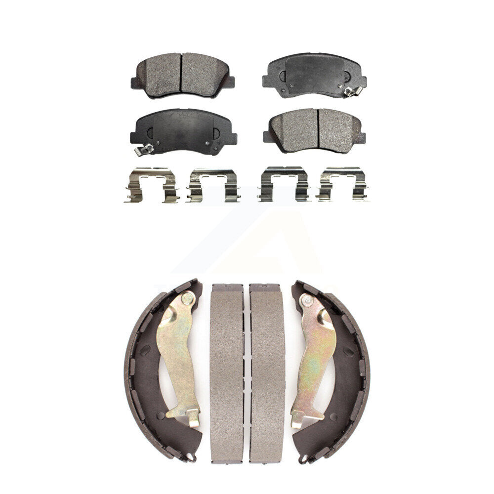 Kit de plaquettes de frein semi-métalliques avant et arrière, pour Hyundai Accent Kia Ri