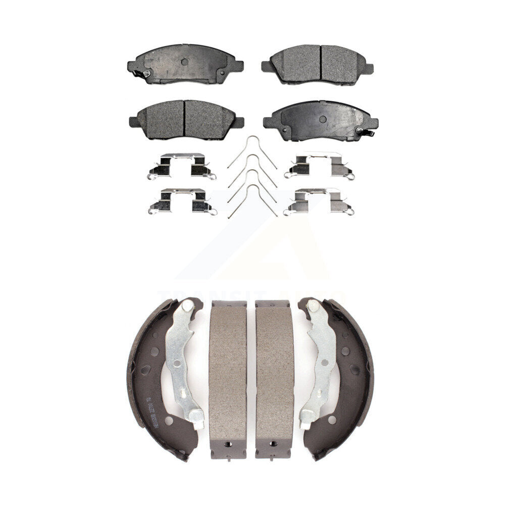 Kit de plaquettes de frein et chaussures de tambour semi-métalliques avant et arrière, pour Nissan Micra Versa Not