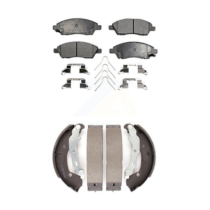 Kit de plaquettes de frein et chaussures de tambour semi-métalliques avant et arrière, pour Nissan Micra Versa Not