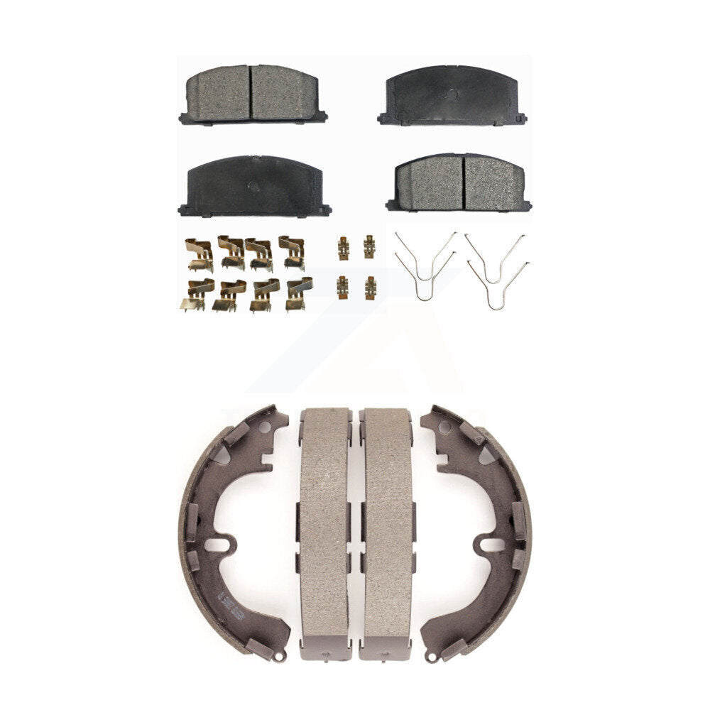 Kit de plaquettes de frein semi-métalliques avant et arrière, pour Toyota Corolla Chevrole