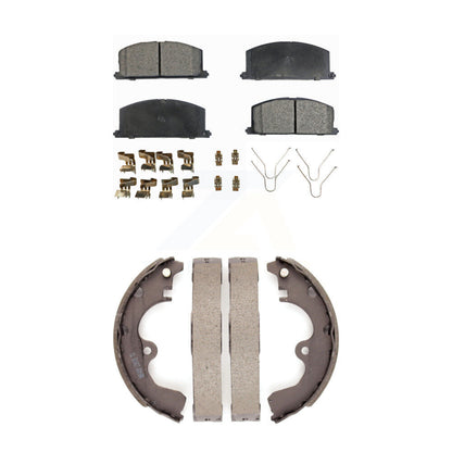 Kit de plaquettes de frein et chaussures de tambour semi-métalliques avant et arrière, pour Toyota Tercel Paseo