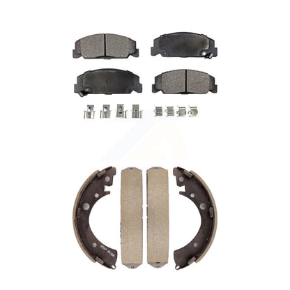 Kit de plaquettes de frein et chaussures de tambour semi-métalliques avant et arrière, pour Honda Civic Accord