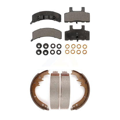 Kit de plaquettes de frein et chaussures de tambour semi-métalliques avant et arrière, pour Dodge Ram 1500 Cadilla