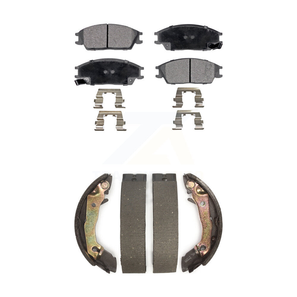 Kit de plaquettes de frein et chaussures de tambour semi-métalliques avant et arrière, pour Hyundai Accent Excel