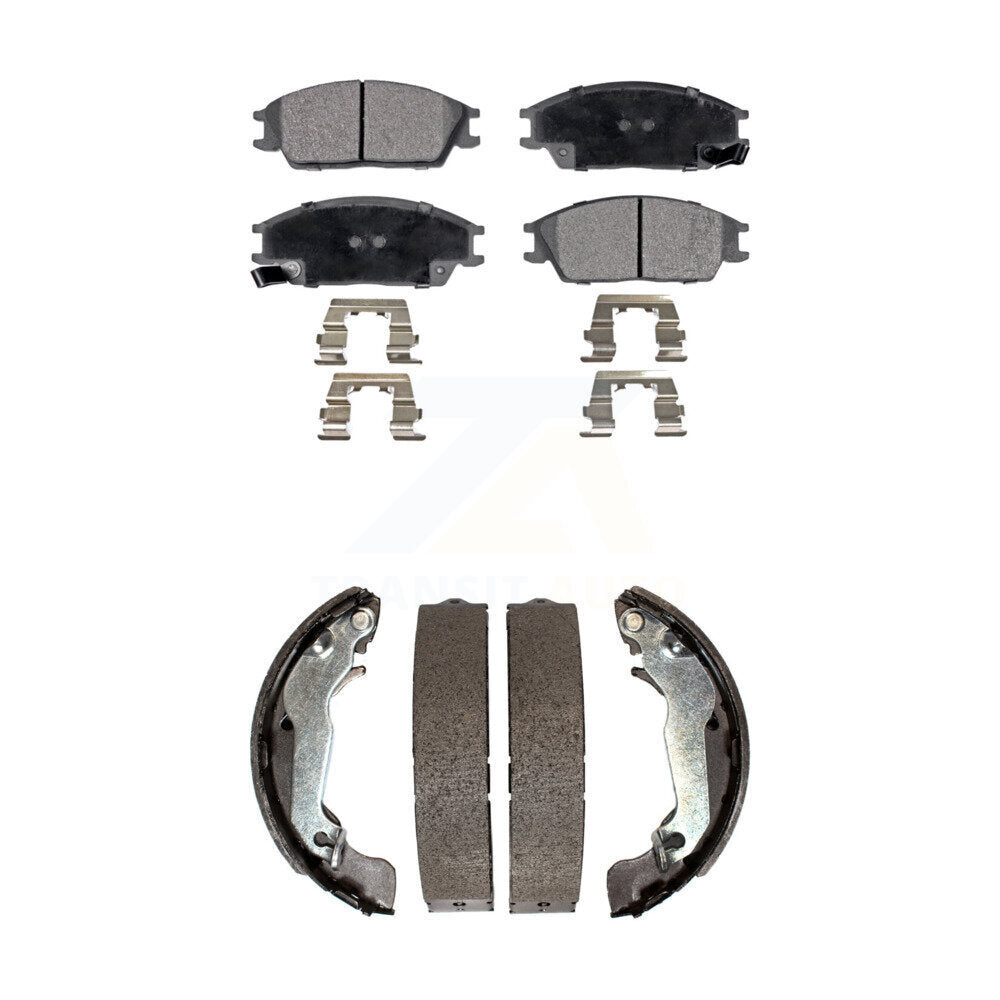 Kit de plaquettes de frein et de sabots de tambour semi-métalliques avant et arrière, pour Hyundai Accen 2003 – 2005