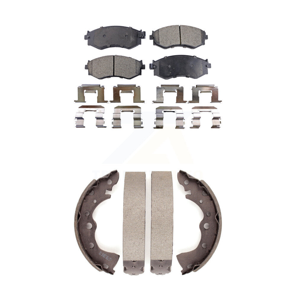 Kit de plaquettes de frein et de sabots de tambour semi-métalliques avant et arrière, pour Nissan Sentra 1.8 02-06