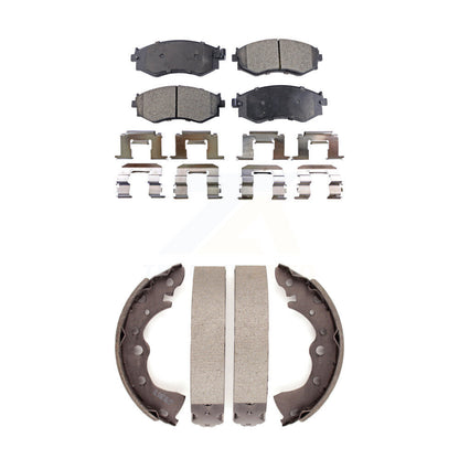 Kit de plaquettes de frein et de sabots de tambour semi-métalliques avant et arrière, pour Nissan Sentra 1.8 02-06