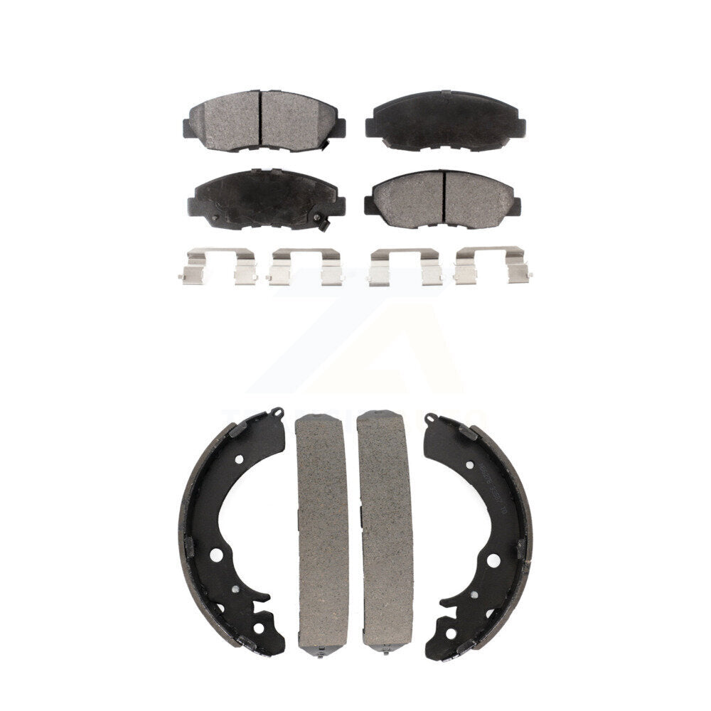 Kit de plaquettes de frein et chaussures de tambour semi-métalliques avant et arrière, pour Honda Accord