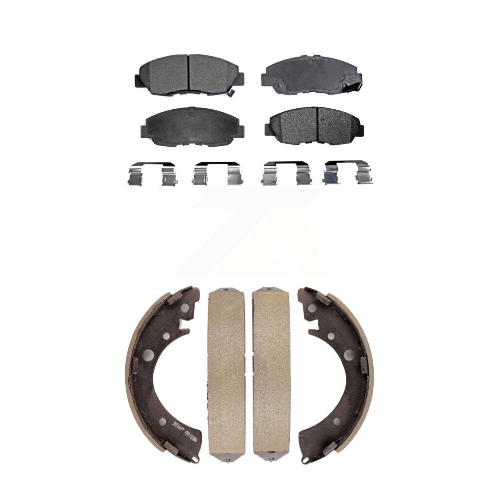 Kit de plaquettes de frein et chaussures de tambour semi-métalliques avant et arrière, pour Honda Civic Acura EL