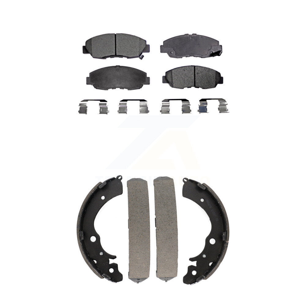 Kit de plaquettes de frein et chaussures de tambour semi-métalliques avant et arrière, pour Honda Accord
