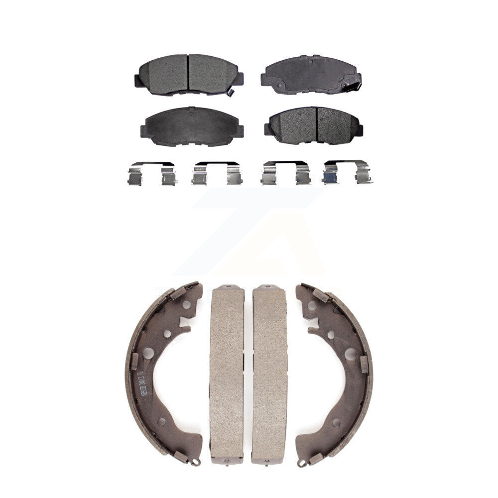 Kit de plaquettes de frein et chaussures de tambour semi-métalliques avant et arrière, pour Honda Civic Insight