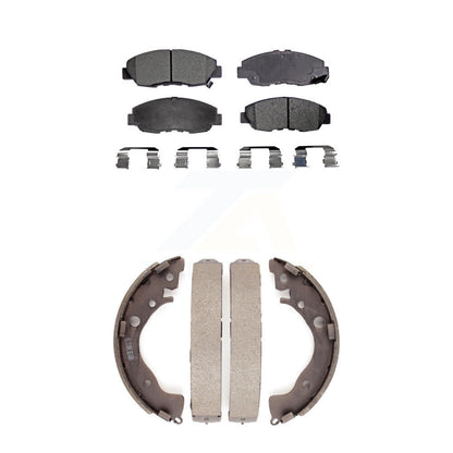 Kit de plaquettes de frein et chaussures de tambour semi-métalliques avant et arrière, pour Honda Civic Insight