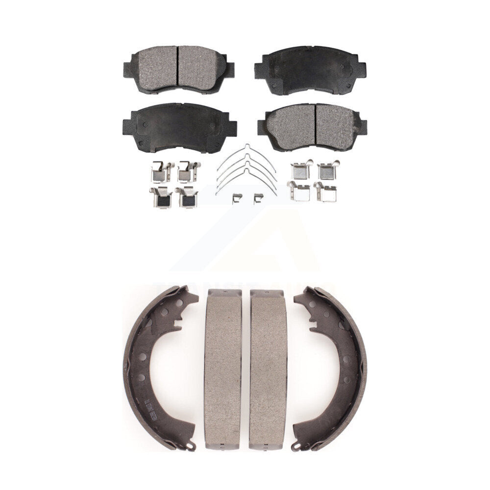 Kit de plaquettes de frein et chaussures de tambour semi-métalliques avant et arrière, pour Toyota Camry