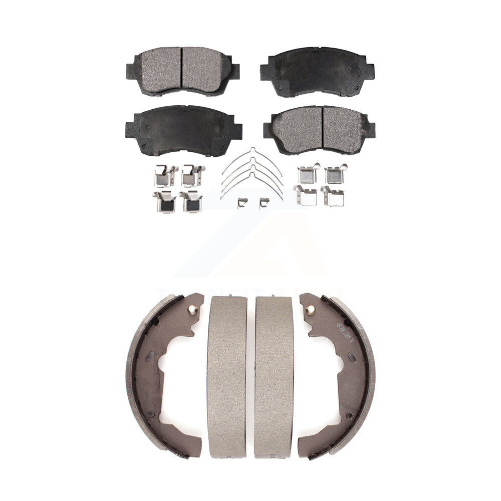 Kit de plaquettes de frein et chaussures de tambour semi-métalliques avant et arrière, pour Toyota Sienn 1998 – 2003