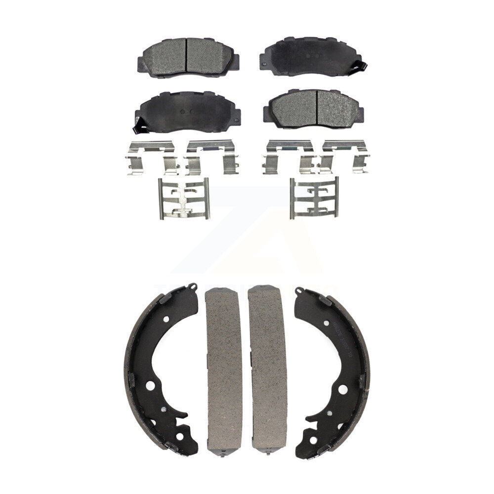 Kit de plaquettes de frein et chaussures de tambour semi-métalliques avant et arrière, pour Honda Accord CR-V