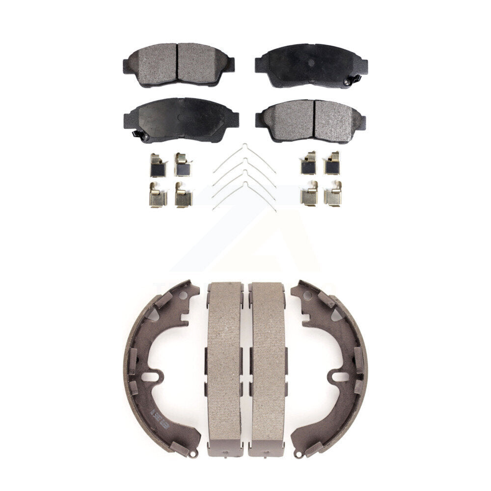 Kit de plaquettes de frein semi-métalliques avant et arrière, pour Toyota Corolla Geo Priz