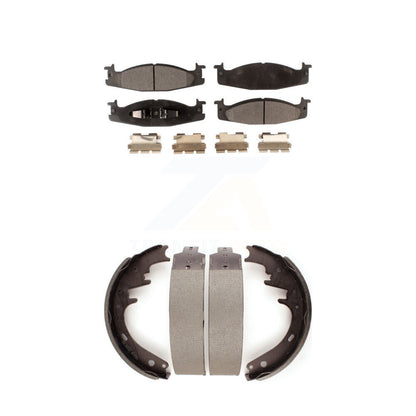 Kit de plaquettes de frein et chaussures de tambour semi-métalliques avant et arrière, pour Ford F-150 Bronco E-15