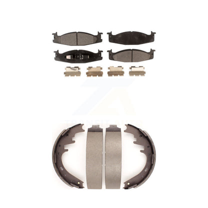 Kit de plaquettes de frein semi-métalliques avant et arrière, pour Ford E-150 Econoline Clu