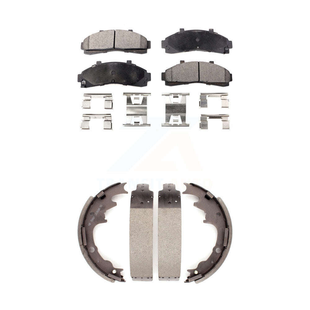 Kit de plaquettes de frein et chaussures de tambour semi-métalliques avant et arrière, pour Ford Ranger Mazda B400