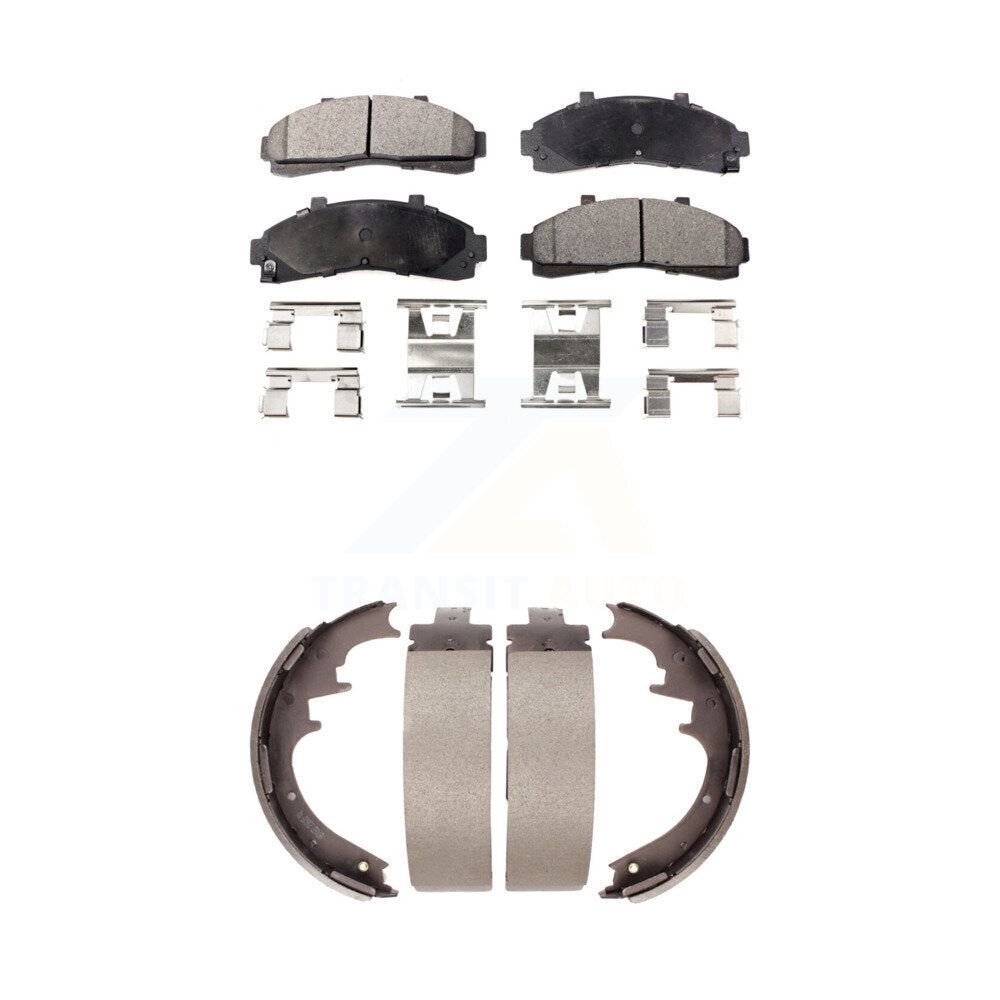 Kit de plaquettes de frein et chaussures de tambour semi-métalliques avant et arrière, pour Ford Ranger Mazda B400