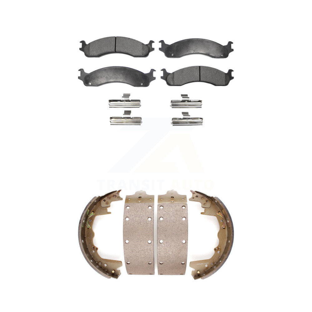 Kit de plaquettes de frein semi-métalliques avant et arrière, pour Dodge Ram 2500 Ford F-35