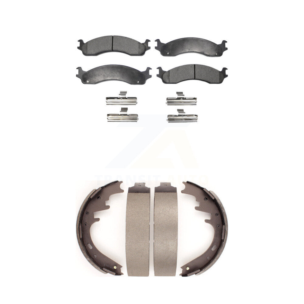 Kit de plaquettes de frein semi-métalliques avant et arrière, pour Dodge B3500 Ram 2500 Va