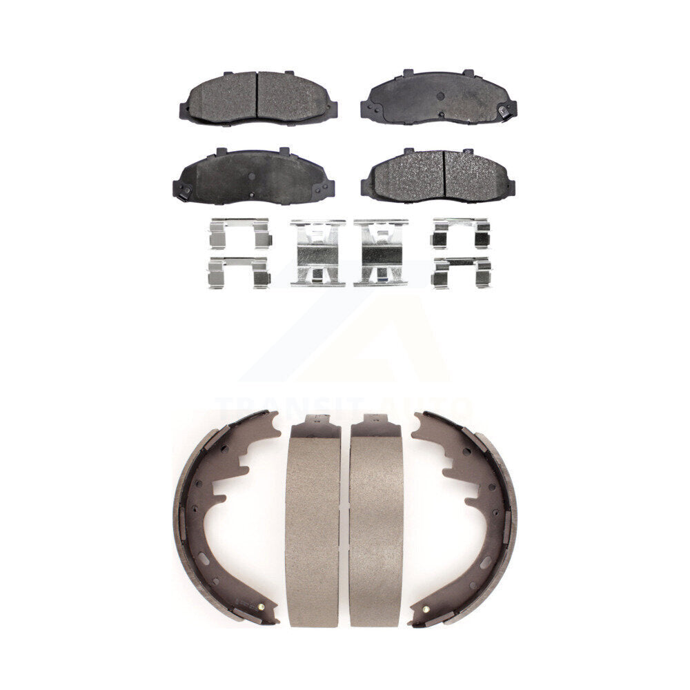 Kit de plaquettes de frein semi-métalliques avant et arrière, pour Ford F-150 KFN-10011