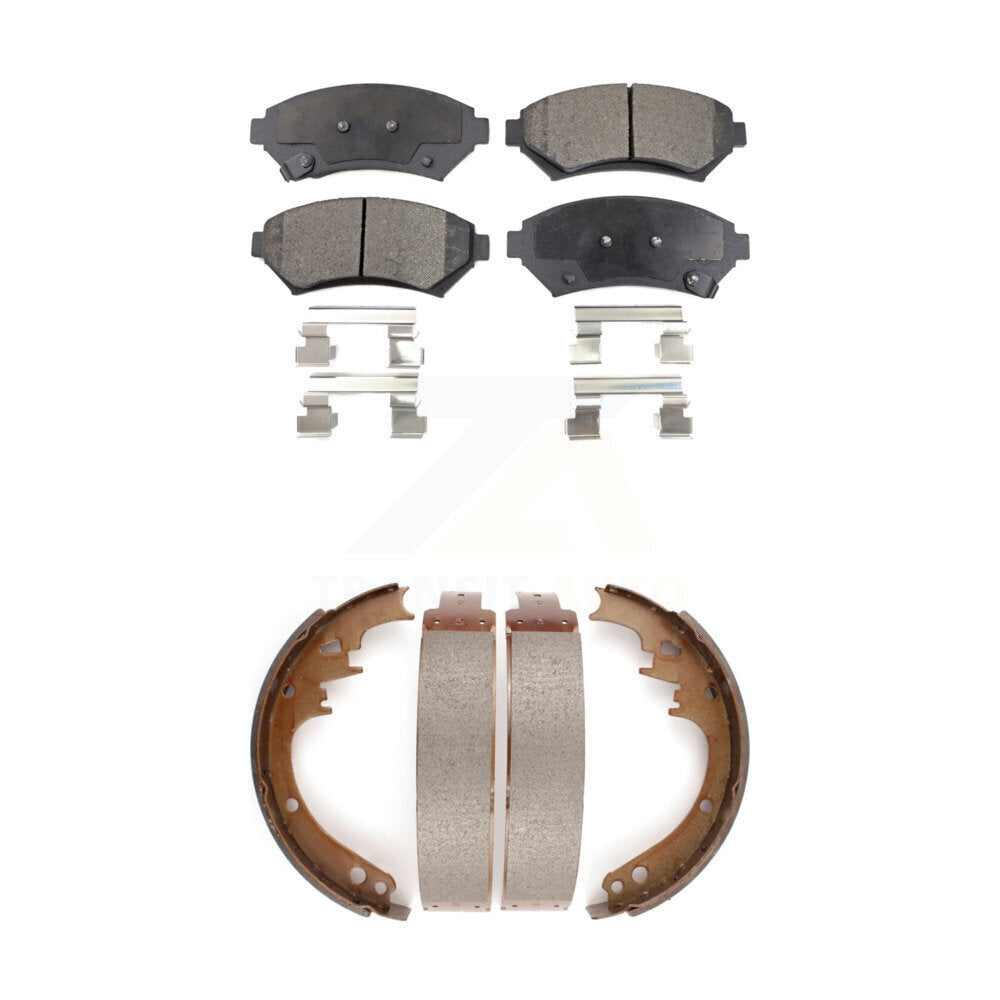 Kit de plaquettes de frein et chaussures de tambour semi-métalliques avant et arrière, pour Cadillac DeVille