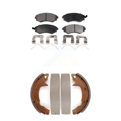 Kit de plaquettes de frein et de sabots de tambour semi-métalliques avant et arrière, pour Hyundai Sonat 1991 – 1993