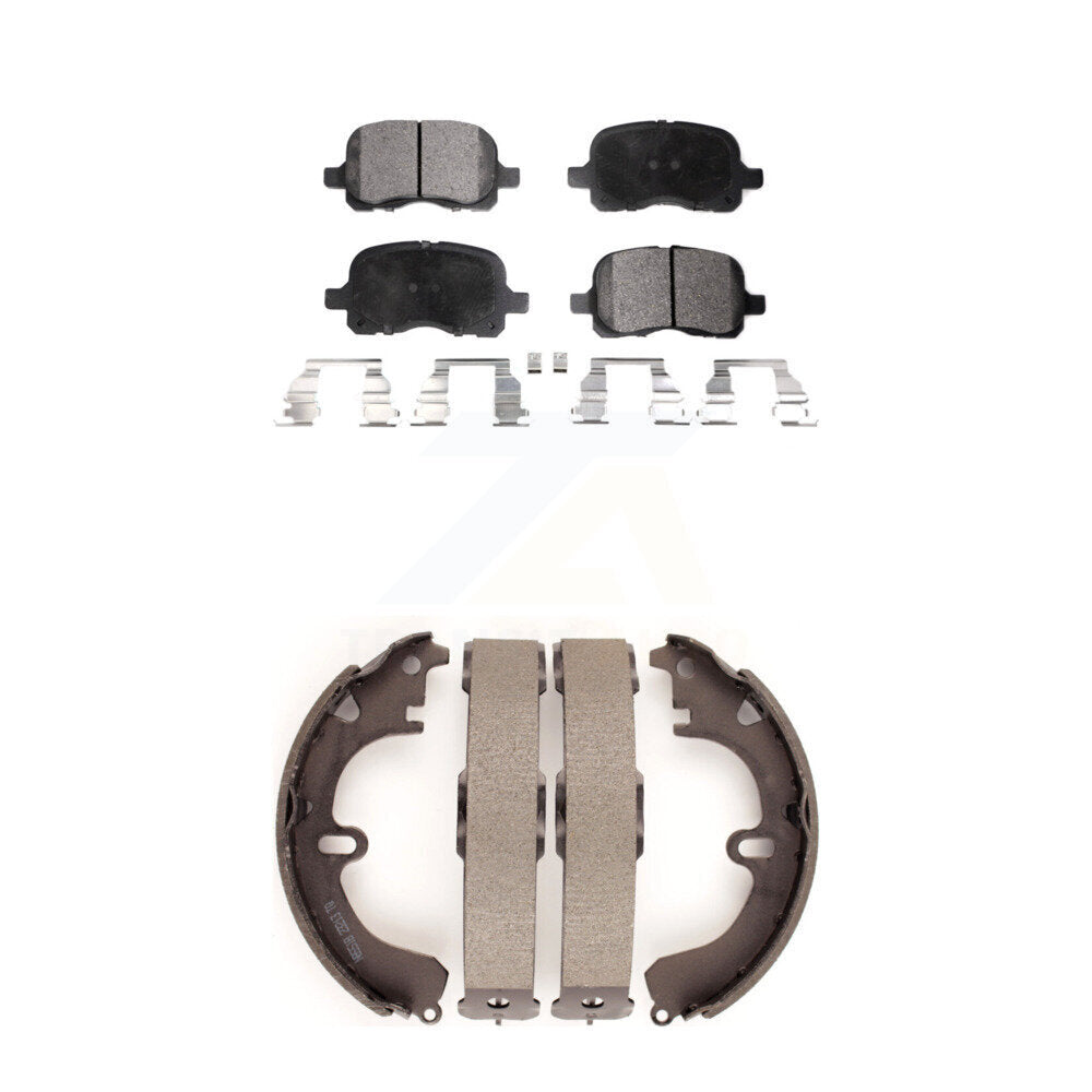 Kit de plaquettes de frein et chaussures de tambour semi-métalliques avant et arrière, pour Toyota Corolla