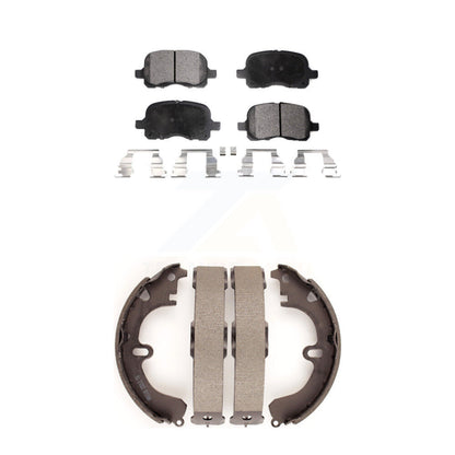 Kit de plaquettes de frein et chaussures de tambour semi-métalliques avant et arrière, pour Toyota Corolla
