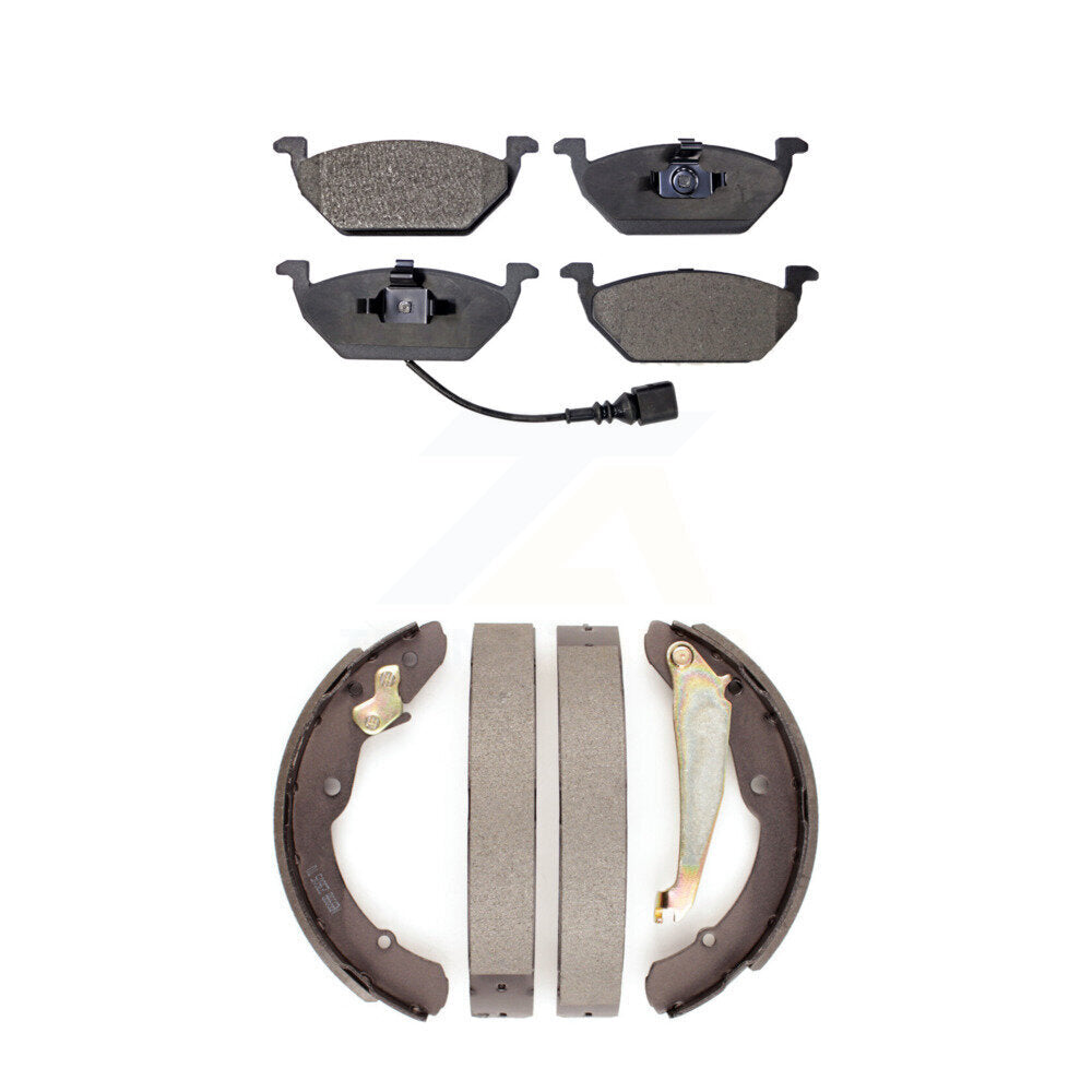 Kit de plaquettes de frein et chaussures de tambour semi-métalliques avant et arrière, pour Volkswagen Jetta