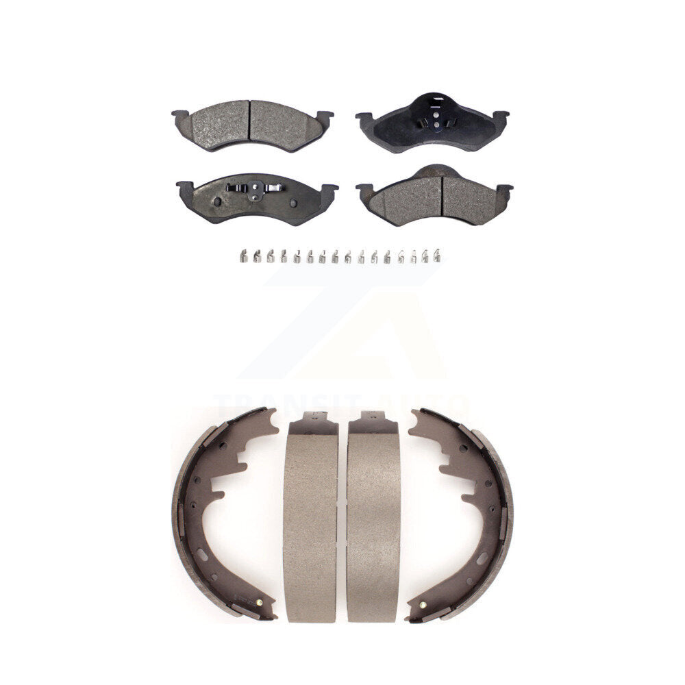 Kit de plaquettes de frein et chaussures de tambour semi-métalliques avant et arrière, pour Dodge Dakota Durango