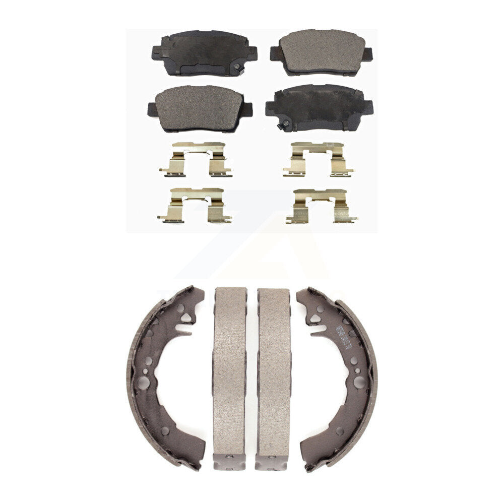 Kit de plaquettes de frein et chaussures de tambour semi-métalliques avant et arrière, pour Toyota Ech 2001 – 2005