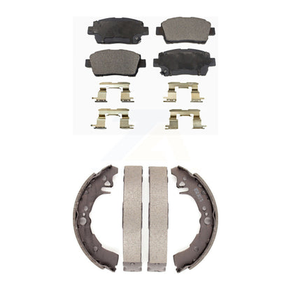 Kit de plaquettes de frein et chaussures de tambour semi-métalliques avant et arrière, pour Toyota Ech 2001 – 2005
