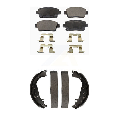 Kit de plaquettes de frein et de patins de tambour semi-métalliques avant et arrière, pour Toyota Prius 2009