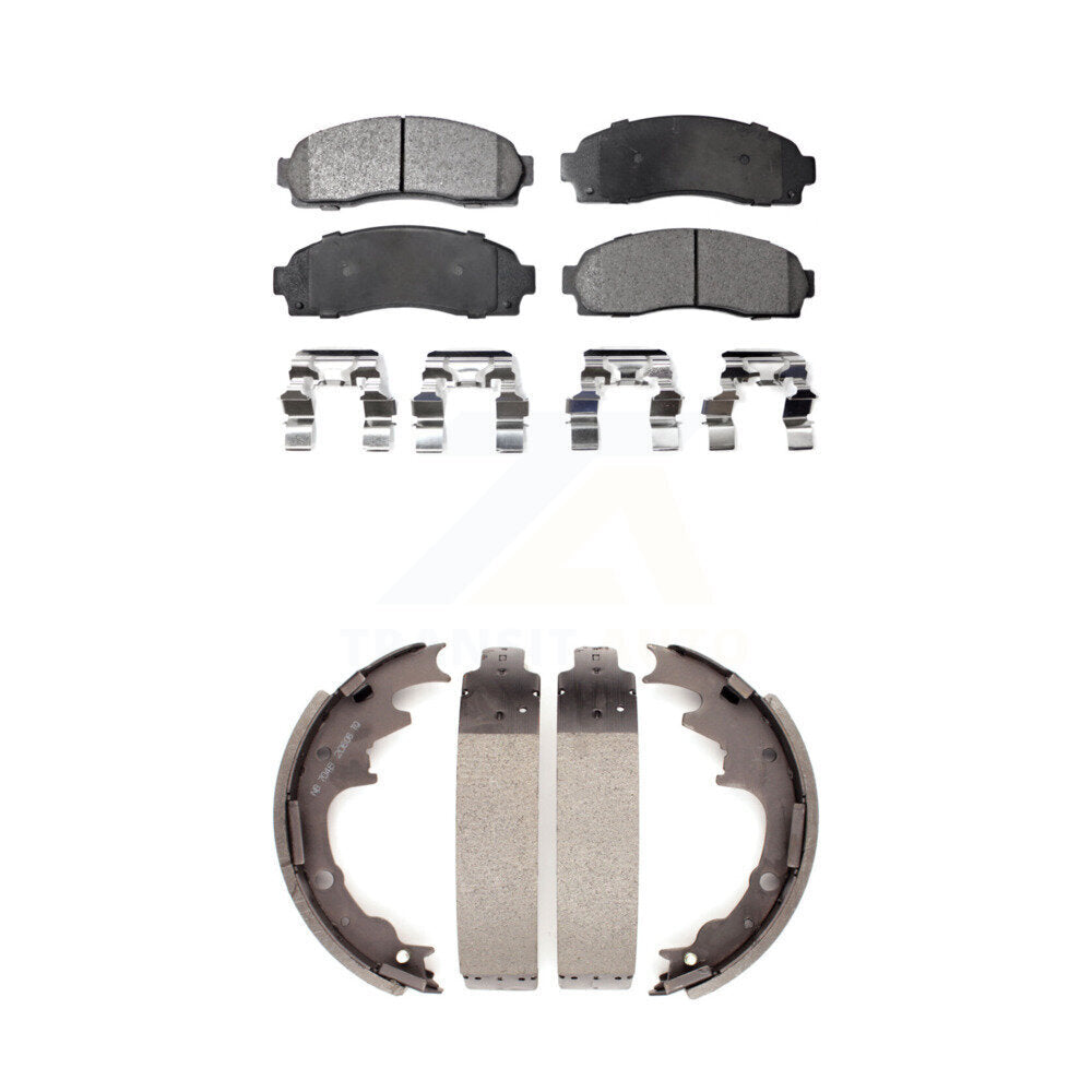 Kit de plaquettes de frein et chaussures de tambour semi-métalliques avant et arrière, pour Ford Ranger Mazda B400