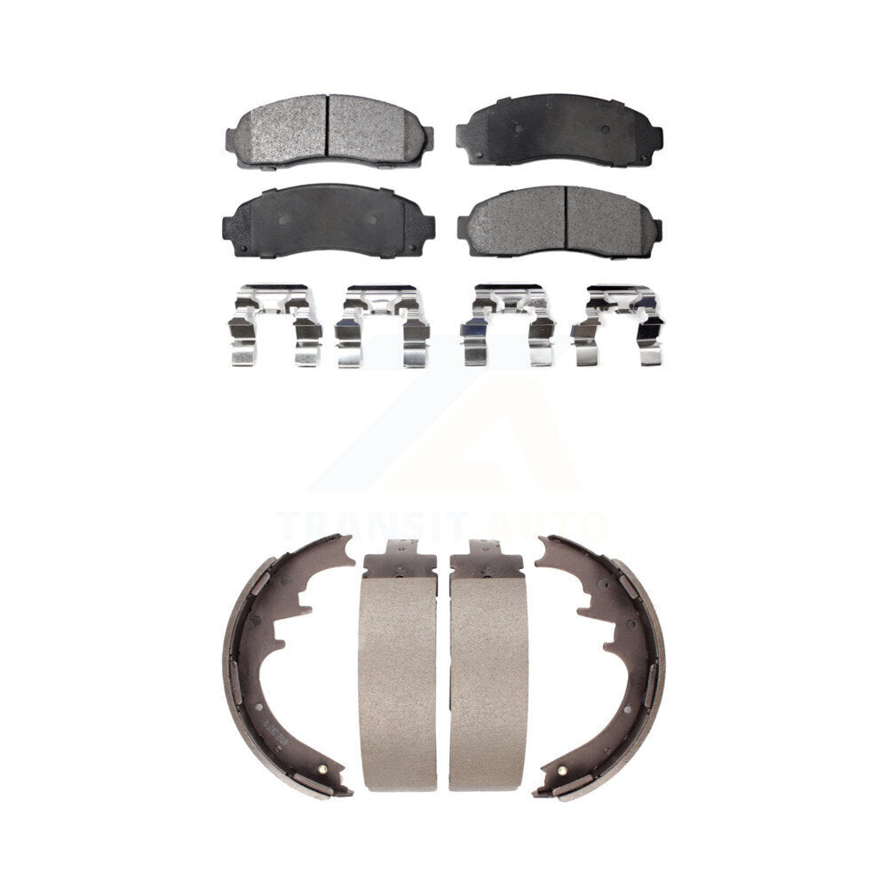 Kit de plaquettes de frein et chaussures de tambour semi-métalliques avant et arrière, pour Ford Ranger Mazda B400