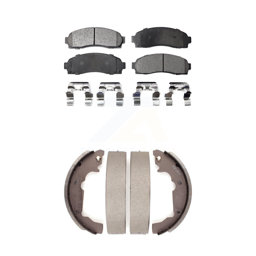 Kit de plaquettes de frein et chaussures de tambour semi-métalliques avant et arrière, pour Saturn Vue Chevrolet