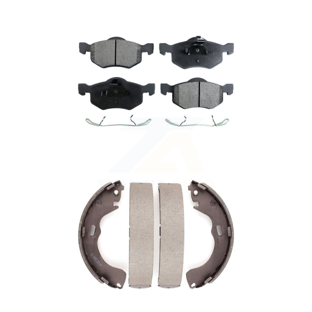 Kit de plaquettes de frein semi-métalliques avant et arrière, pour Ford Escape Mazda Tribut