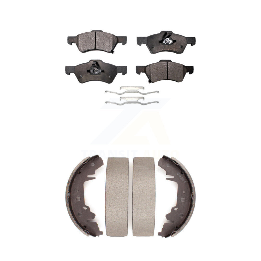 Kit de plaquettes de frein semi-métalliques avant et arrière, pour Dodge Caravan Grand Town