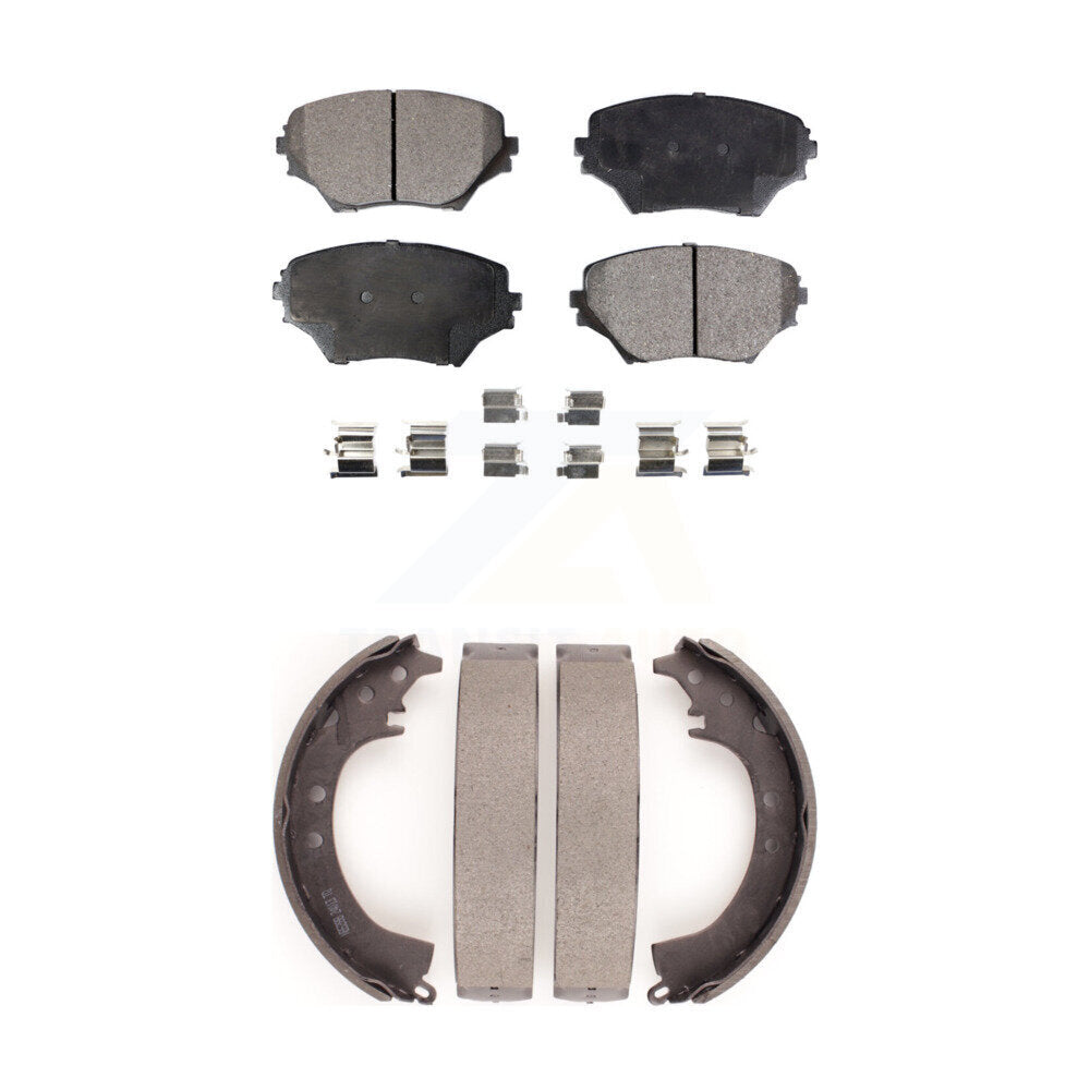 Kit de plaquettes de frein et de chaussures de tambour semi-métalliques avant et arrière, pour Toyota RAV 2001 – 2002