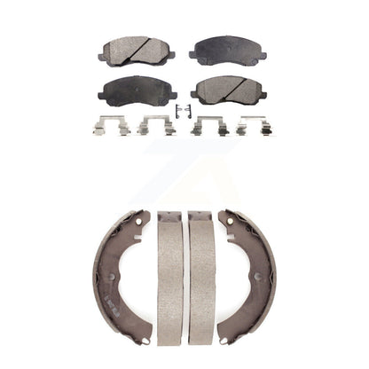 Kit de plaquettes de frein et chaussures de tambour semi-métalliques avant et arrière, pour Mitsubishi Lancer