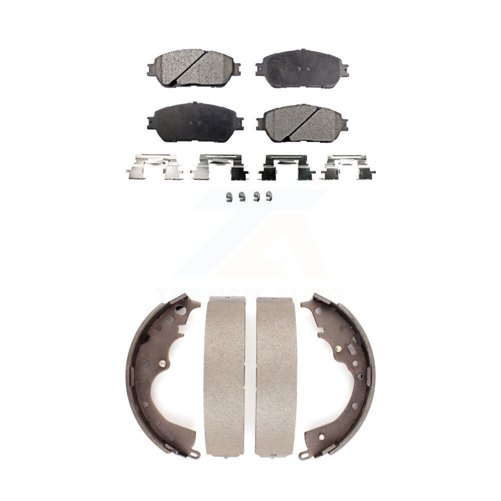 Kit de plaquettes de frein et de chaussures de tambour semi-métalliques avant et arrière, pour Toyota Sienn 2004 – 2010