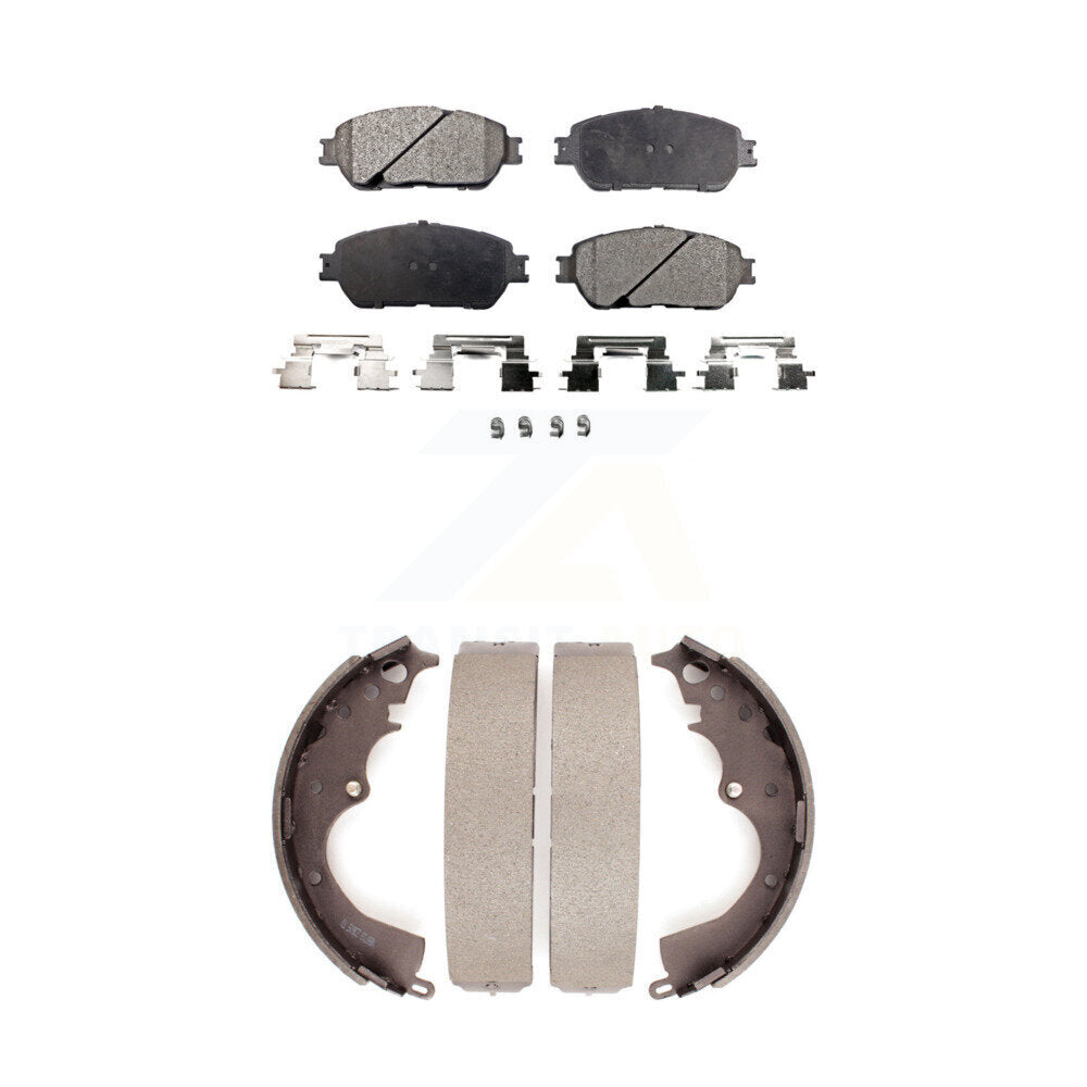 Kit de plaquettes de frein et chaussures de tambour semi-métalliques avant et arrière, pour Toyota Tacoma